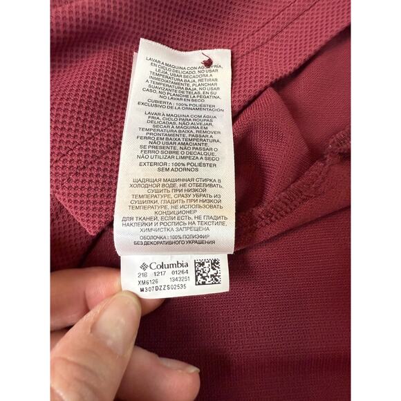 Texas A&M Aggies Columbia Maroon Polo Shirt Mens Sz XXL PFG Omni-Shade Vented - Picture 8 of 10